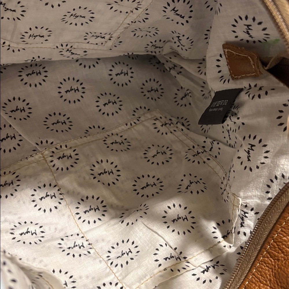Myra Bag Tan and Brown Shoulder Bag - Picture 6 of 6